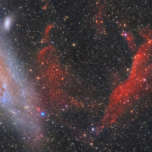 M31 andromeda clouds nubes